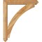 Ekena Millwork Thorton Arts and Crafts Rough Sawn Bracket w/ Offset Brace, Western Red Cedar, 6"W x 34"D x 40"H BKT0604X34X40THR03RWR - alternate 3